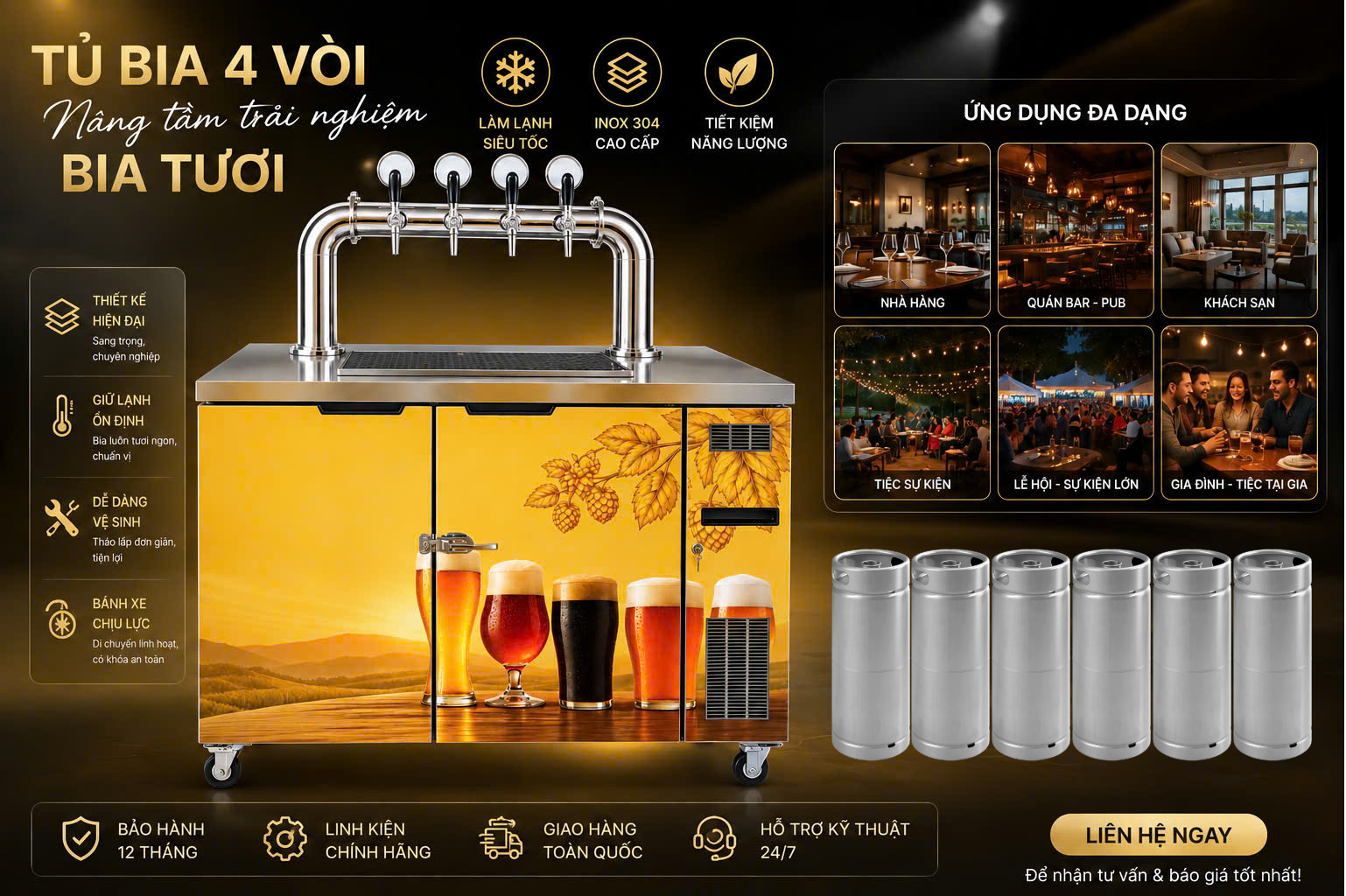 tủ-bia-6-keg-slim-eco